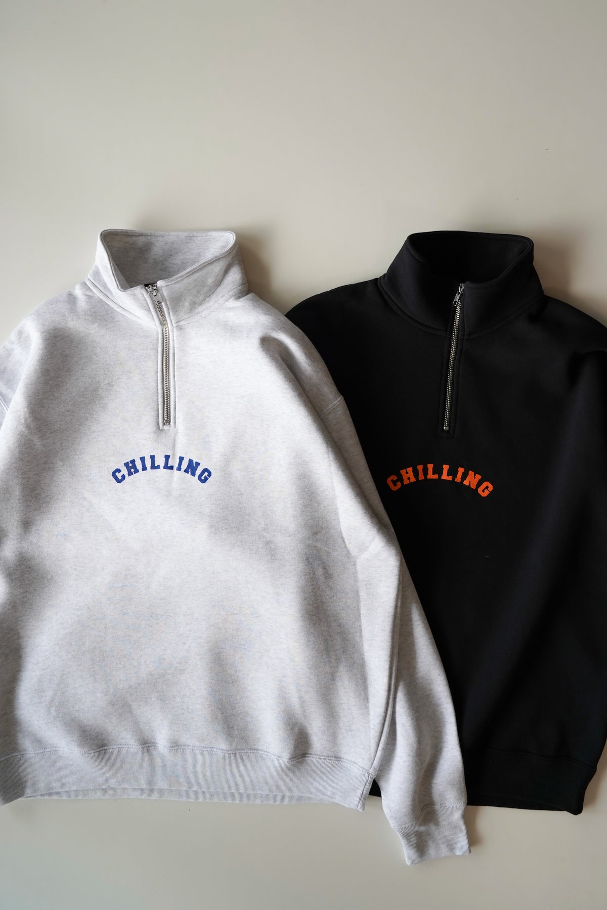 【再販売】chilling half zip shirt