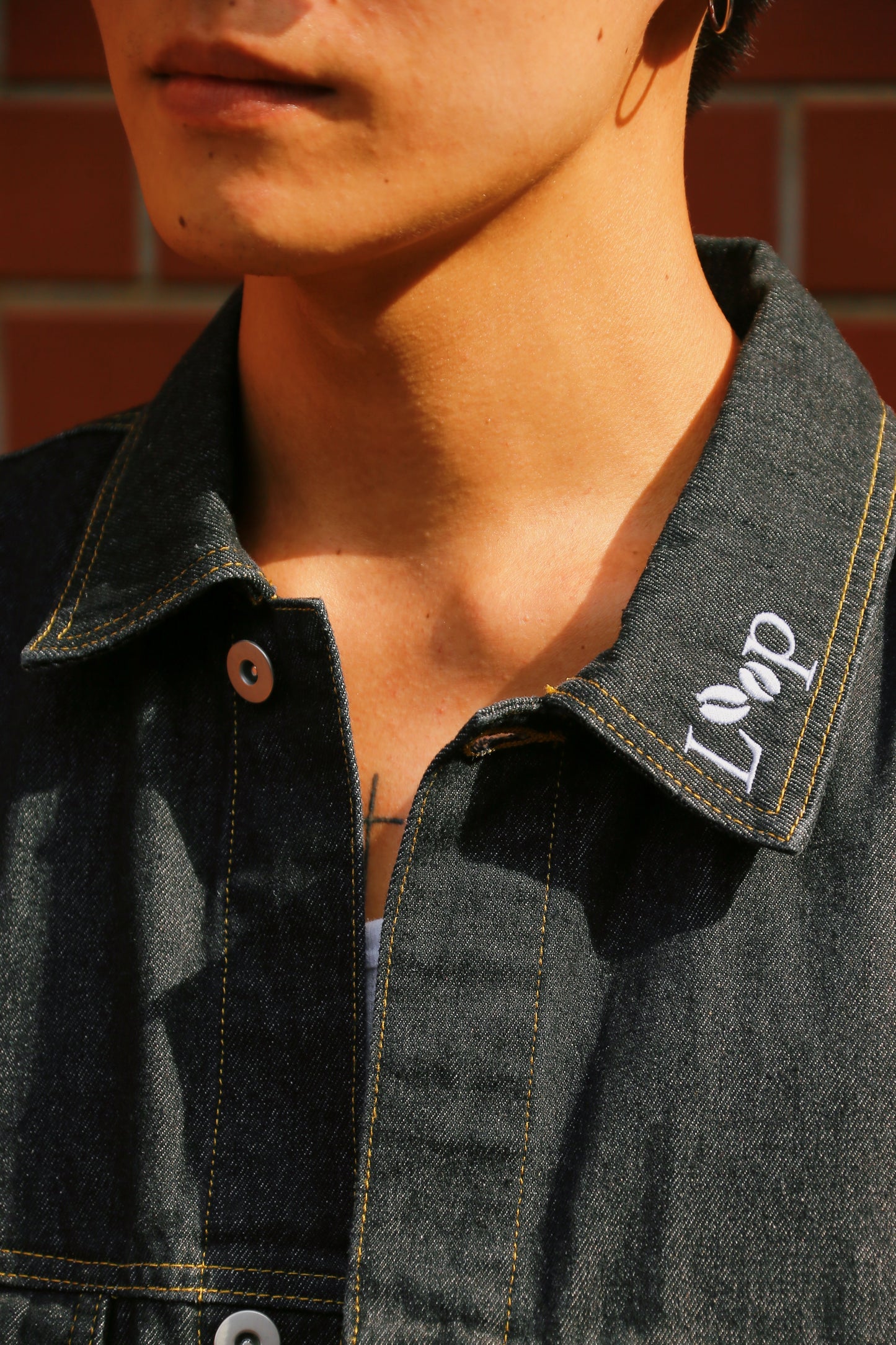 denim setup vest