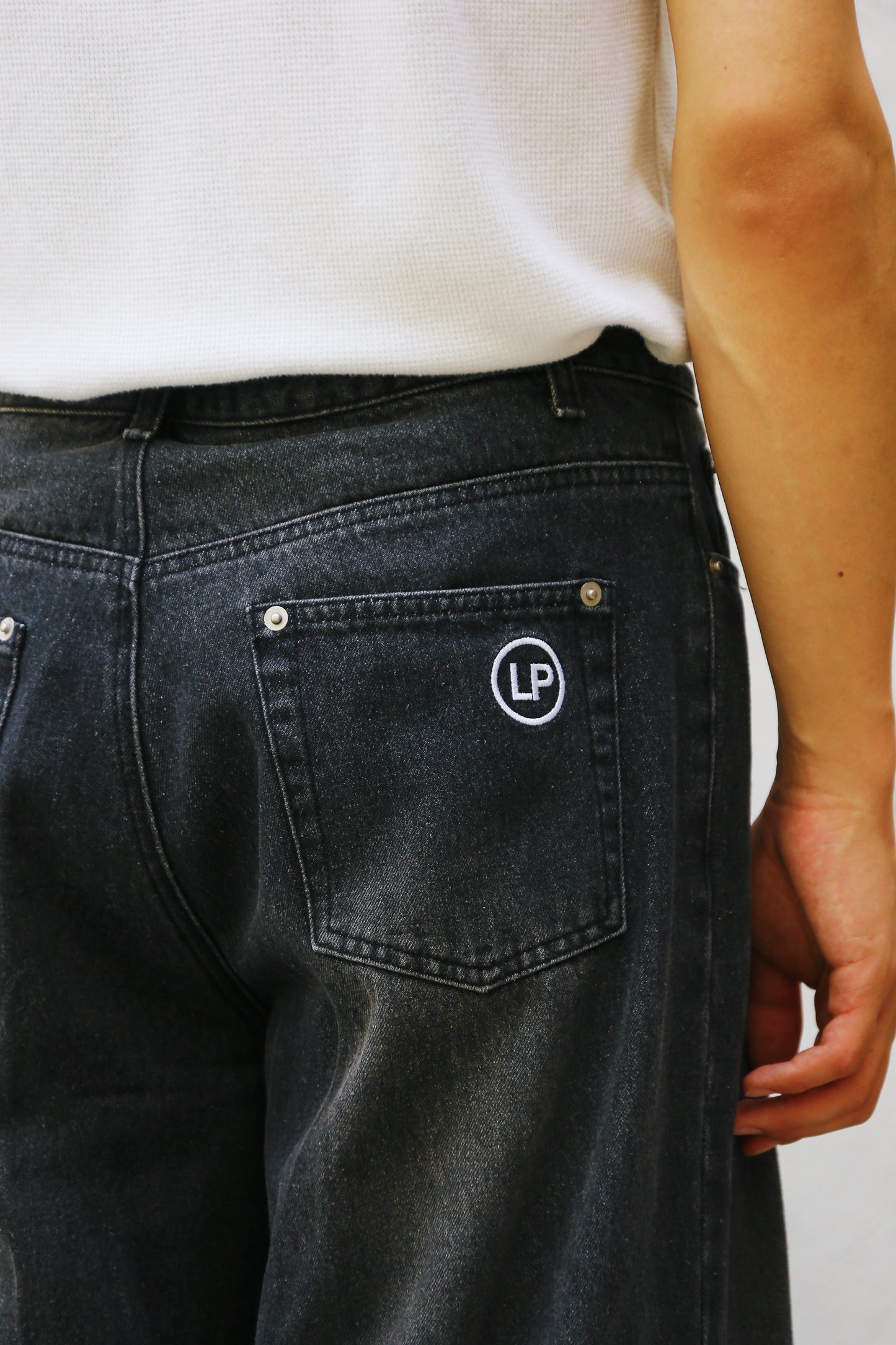 denim roleup pants