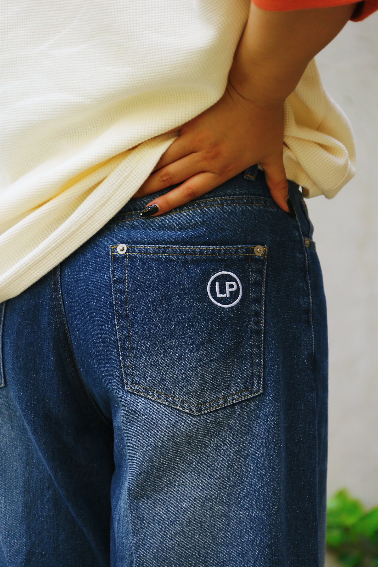 denim roleup pants