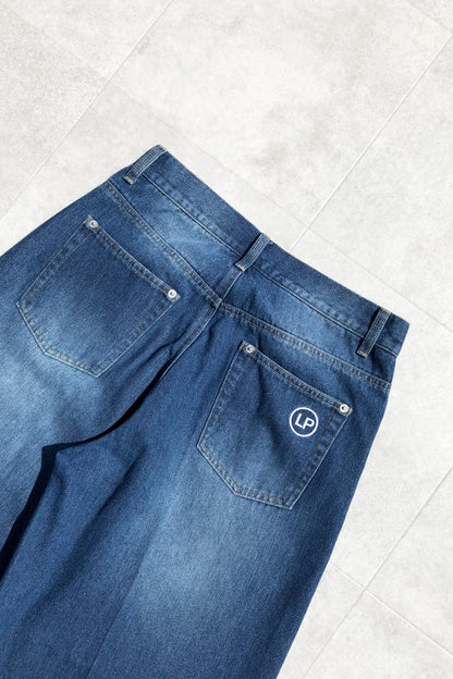 denim roleup pants