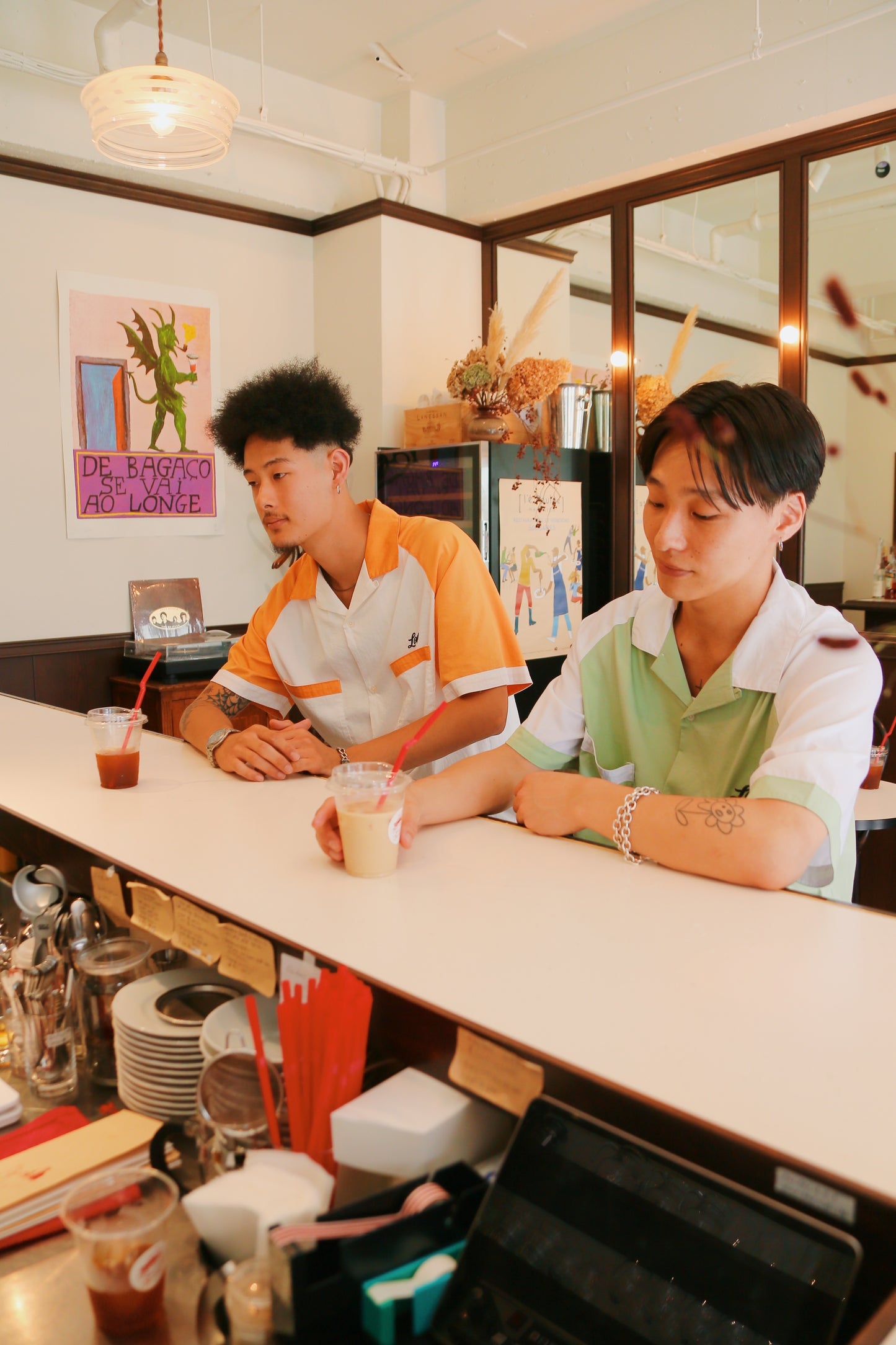 coffee bowling shirt