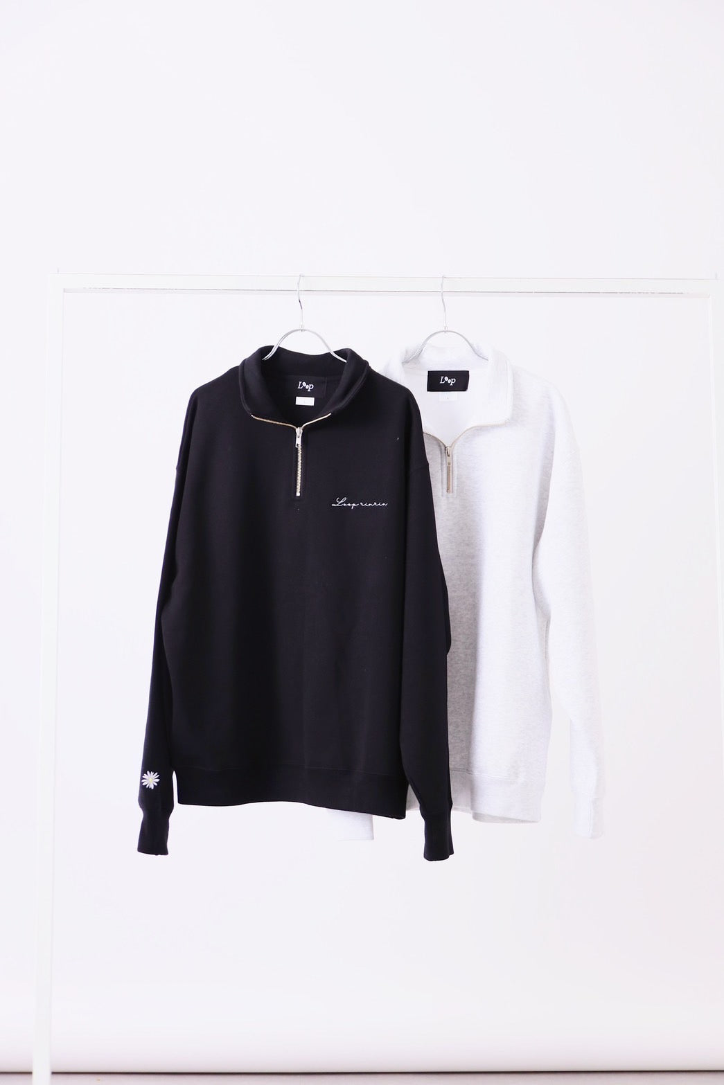 rinrin colabo half zip shirt