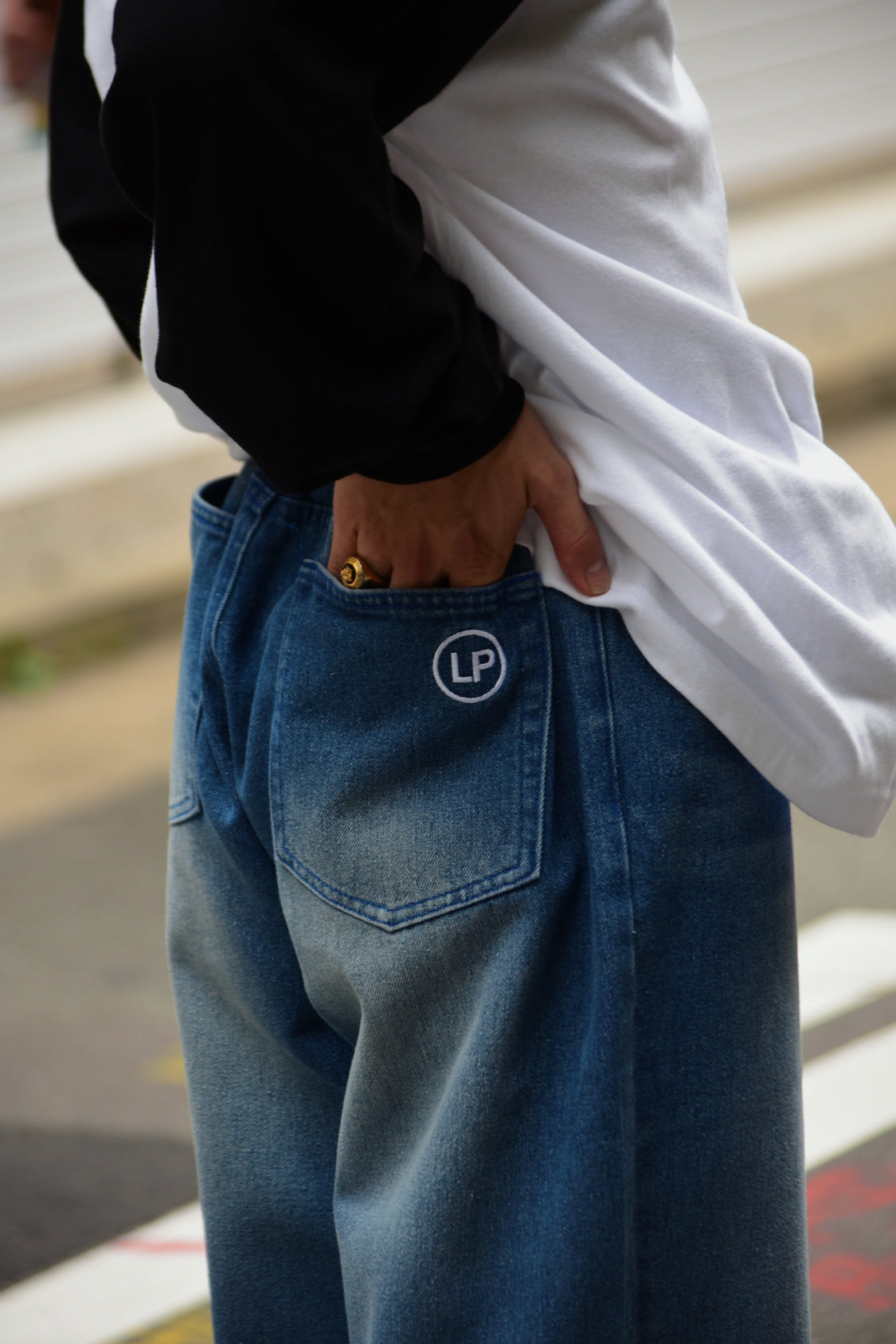 flare denim pants