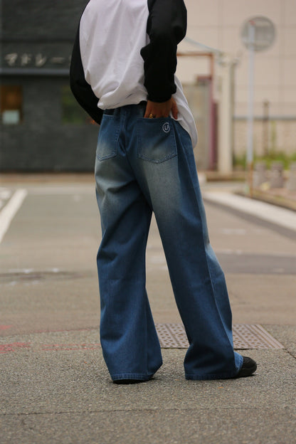 flare denim pants