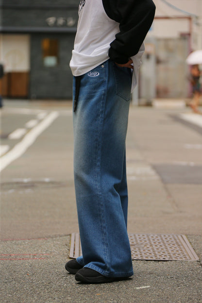 flare denim pants