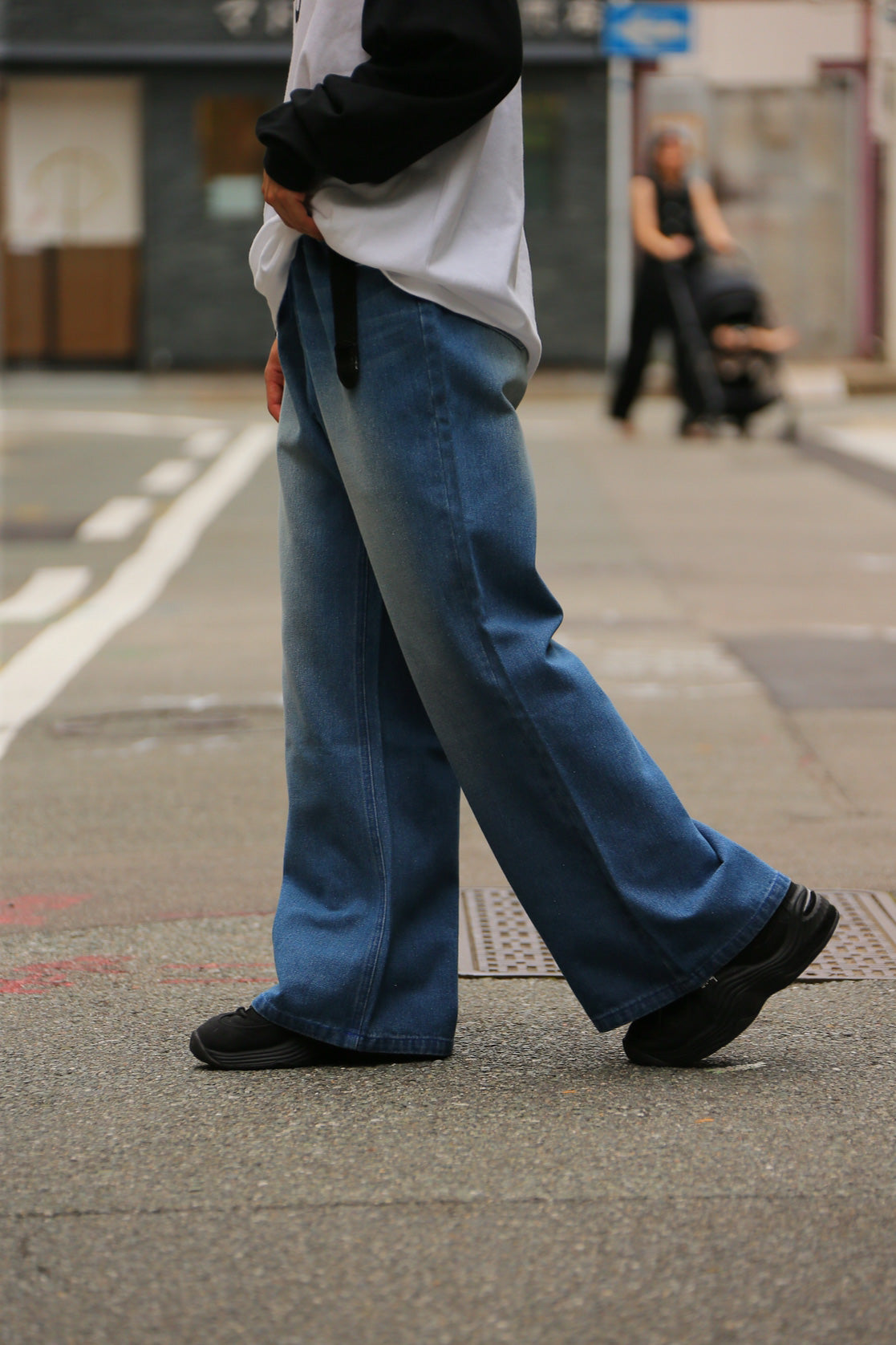 flare denim pants