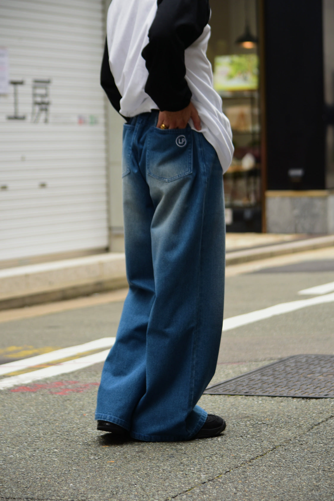 flare denim pants