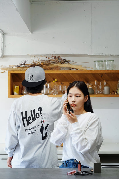 HELLO COFFEE LONG T-SHIRT