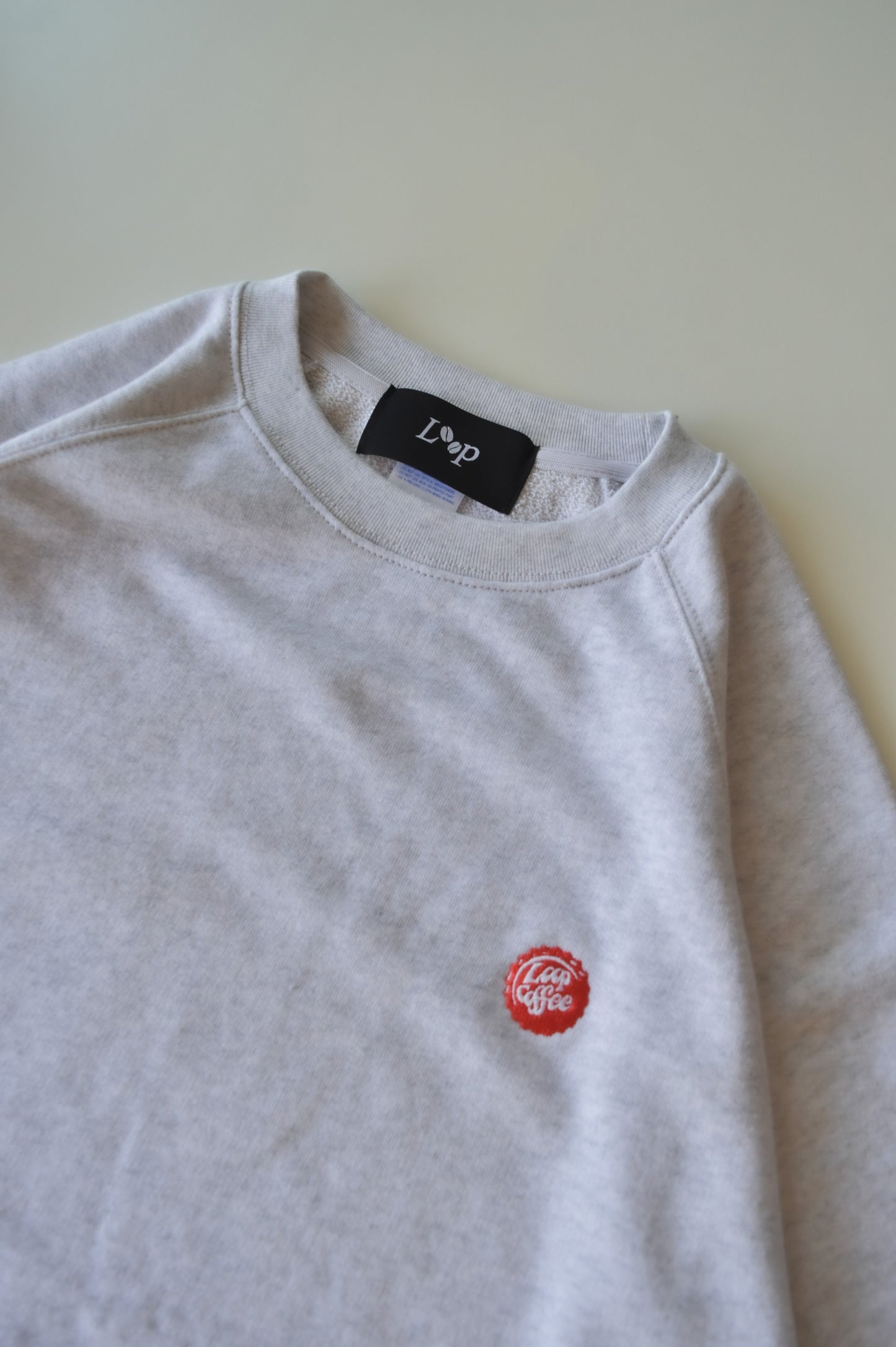 Loop badge loose sweat t-shirt