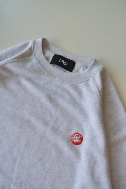 Loop badge loose sweat t-shirt