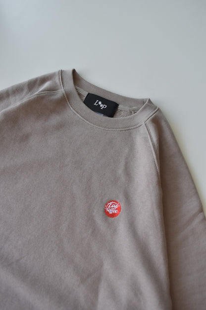 Loop badge loose sweat t-shirt