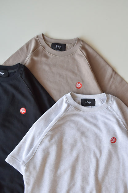 Loop badge loose sweat t-shirt