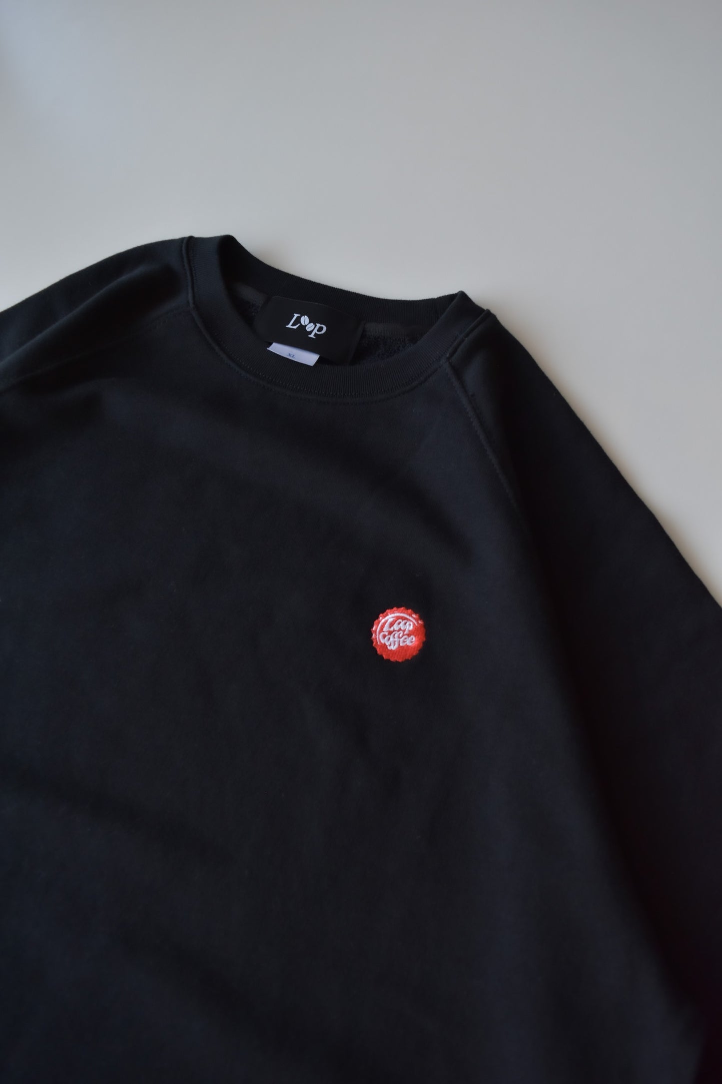 Loop badge loose sweat t-shirt