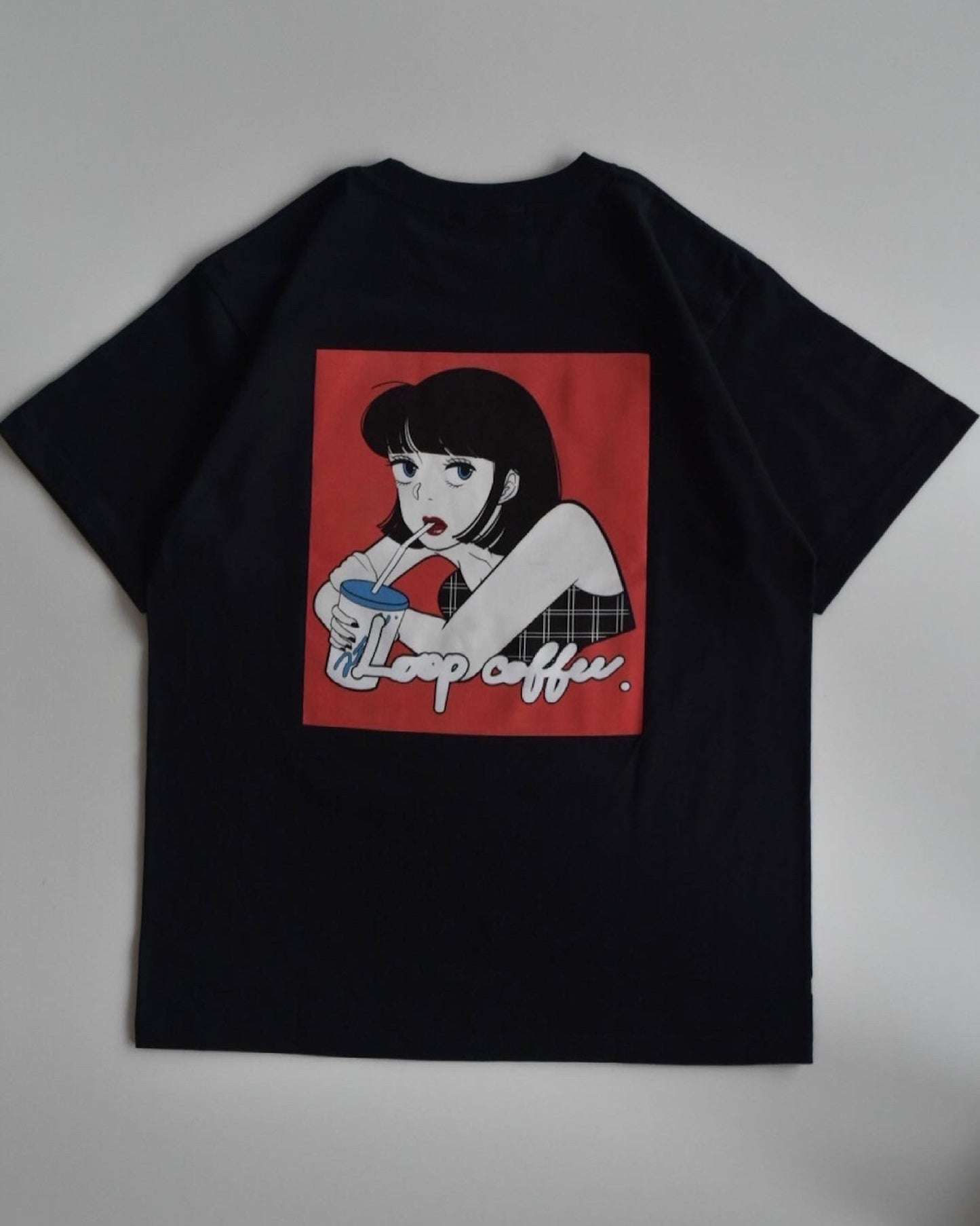 Loop×atoi coffee girl T-shirt