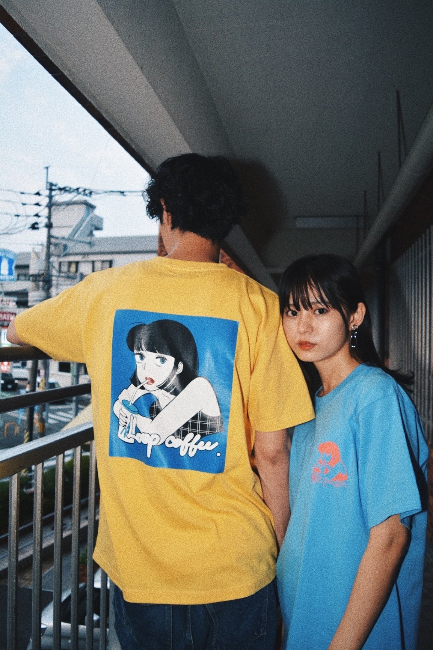 Loop×atoi coffee girl T-shirt