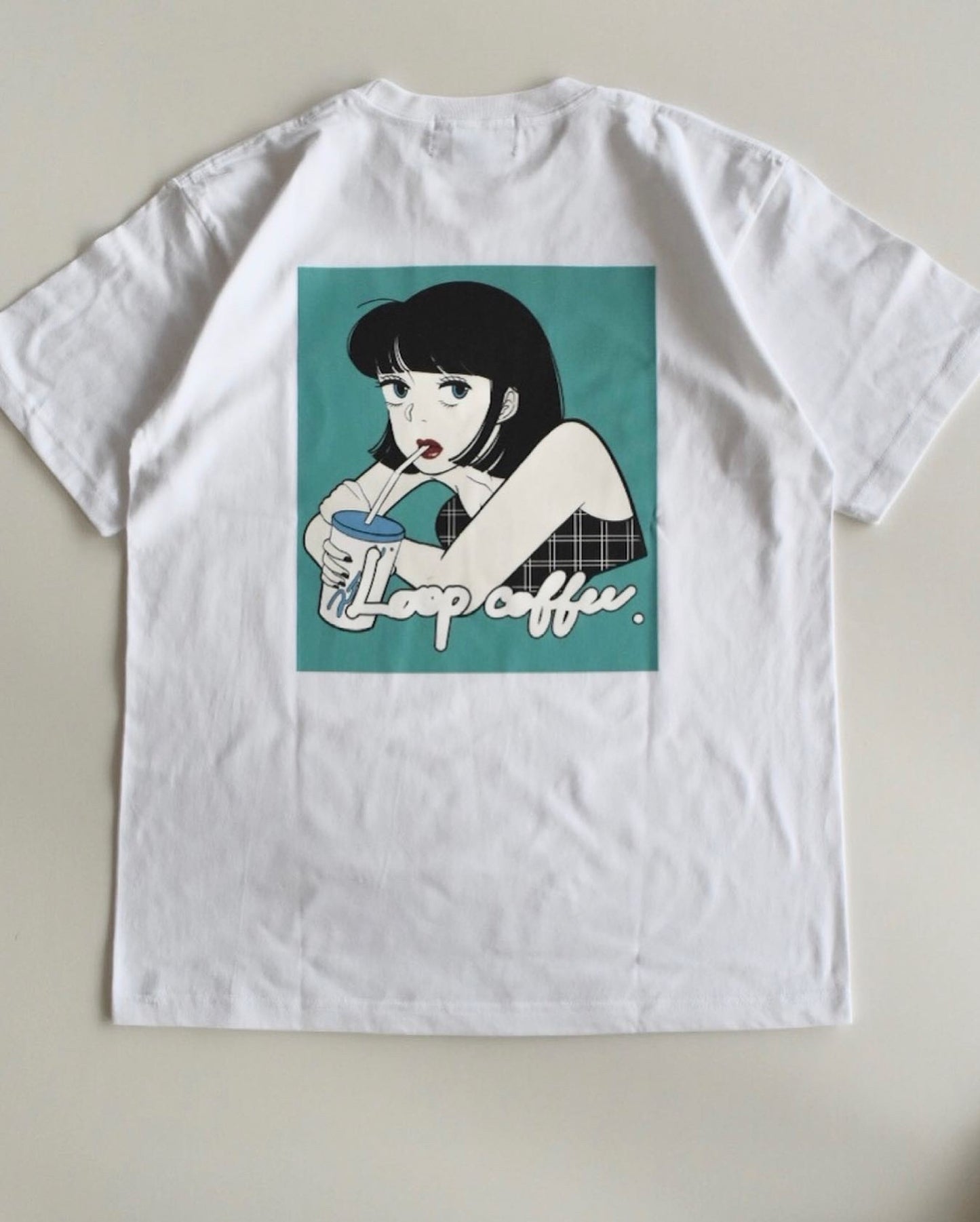 Loop×atoi coffee girl T-shirt