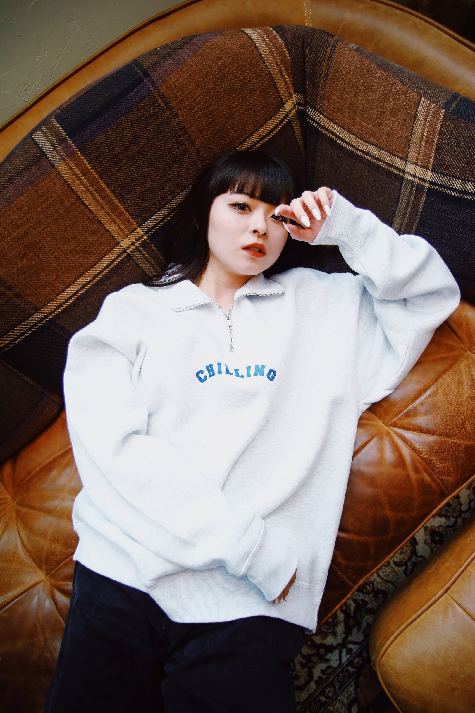 再販売】chilling half zip shirt – Loop