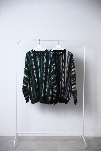 Jacquard vintage knit