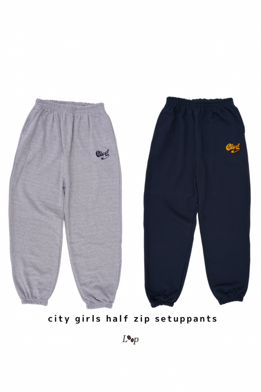 【再販売】 city girl half-zip pants