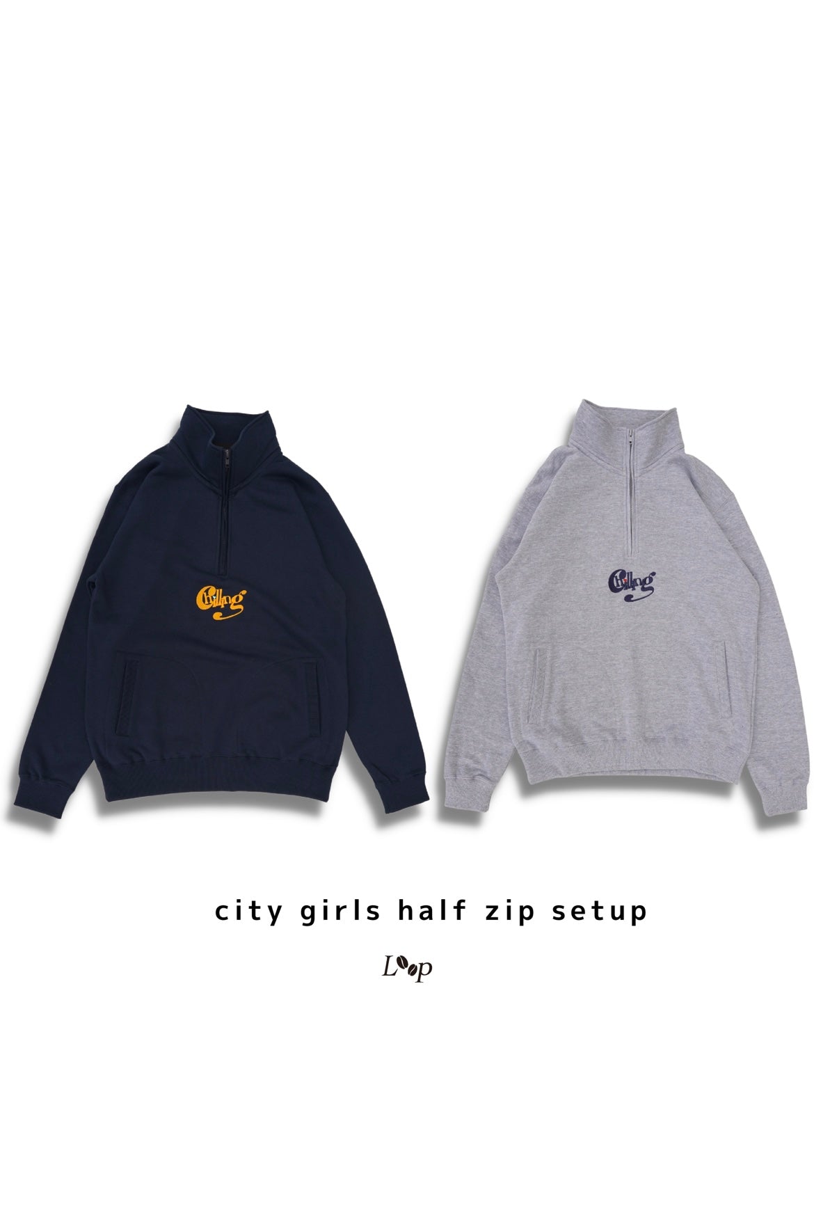 【再販売】 city girl half-zip shirt